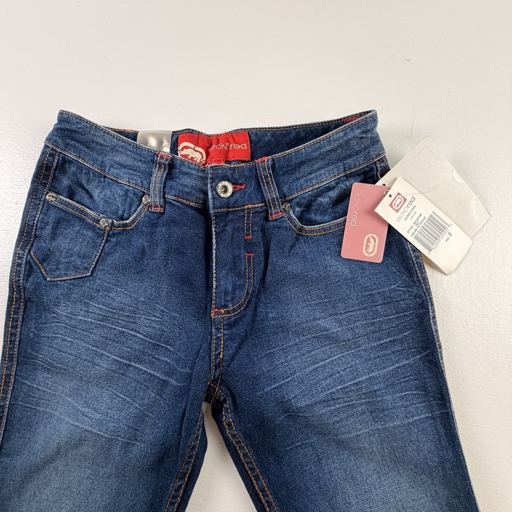 Vintage Echo Red Jeans Medium Wash ‎ Denim Size 3  Women's